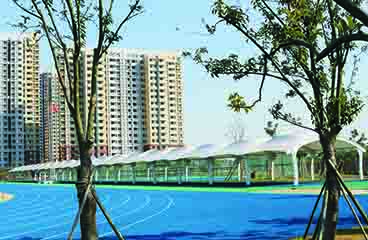 鄞州中學(xué)體育場(chǎng)膜結構工程